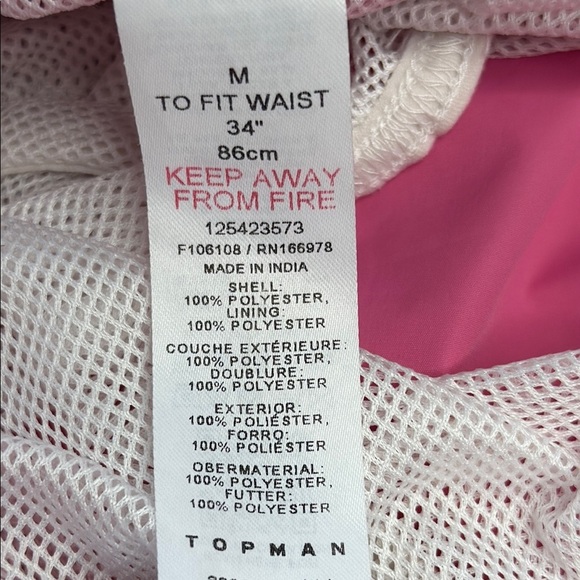 TOPMAN | Drawstring Pink Swimtrunks - Picture 8 of 11